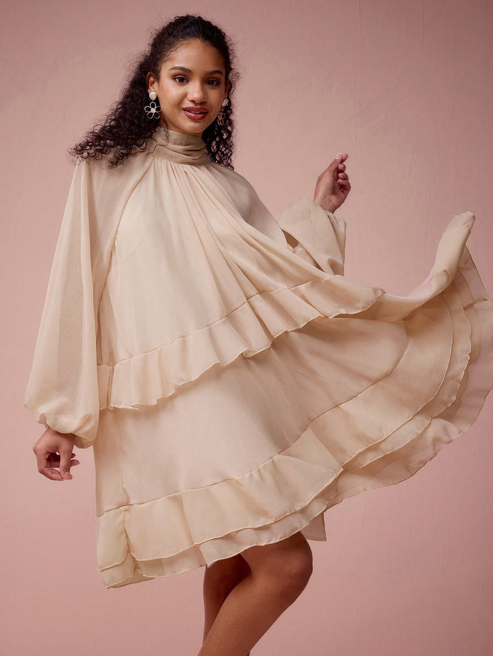 Rochie scurtă SHEIN, bej