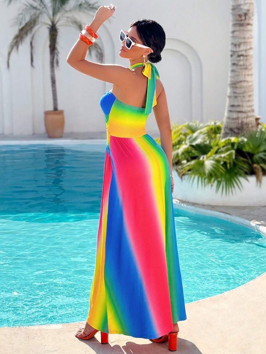 Rochie maxi SHEIN, mix culori