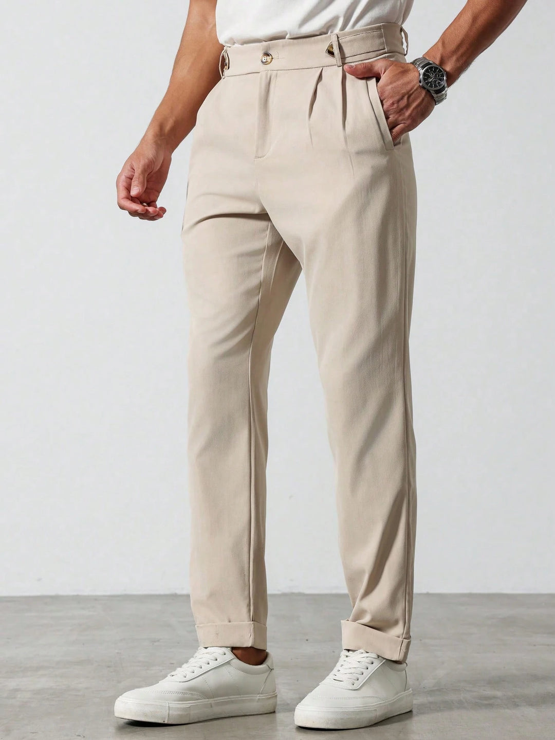 Pantaloni SHEIN, crem