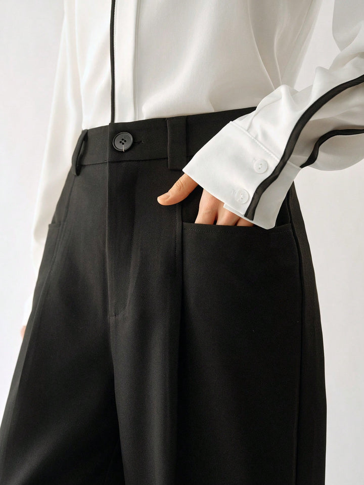 Pantaloni SHEIN, negru