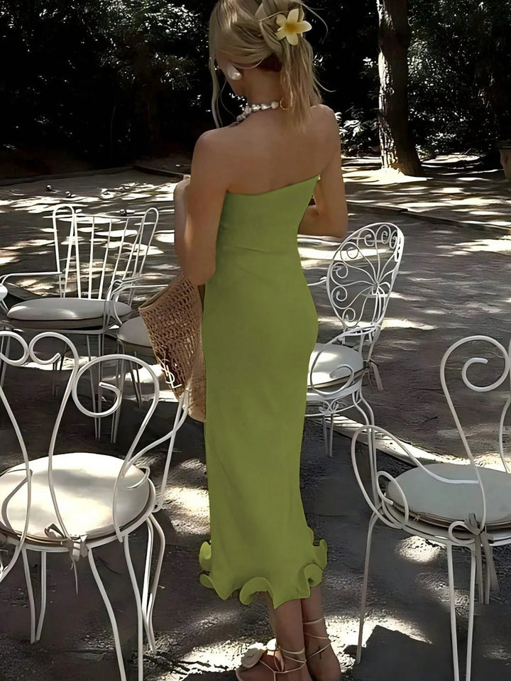 Rochie midi SHEIN, verde