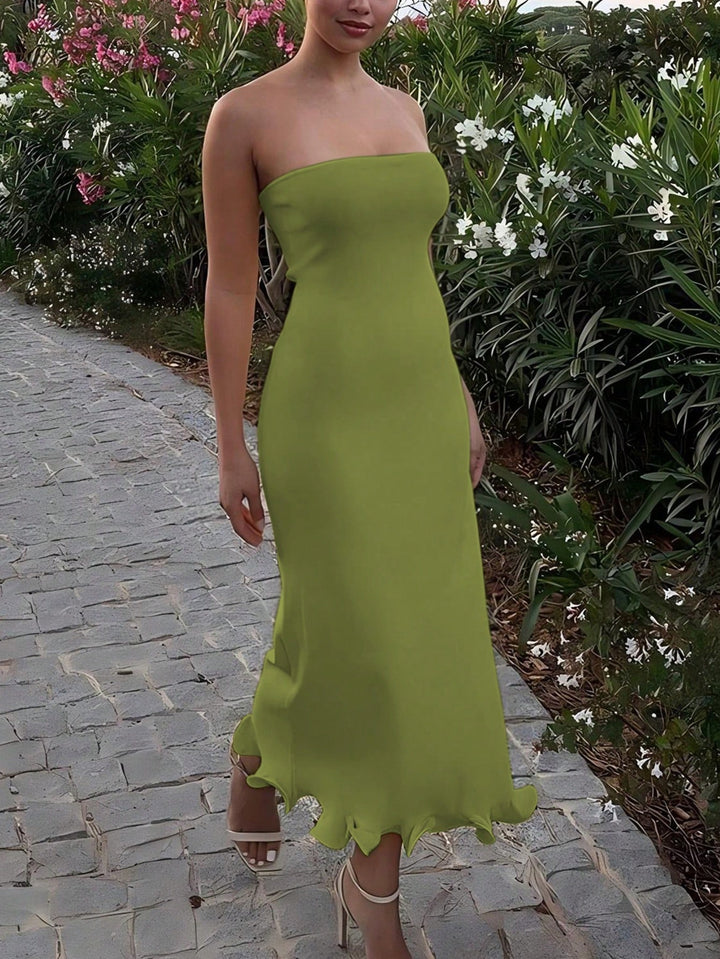Rochie midi SHEIN, verde