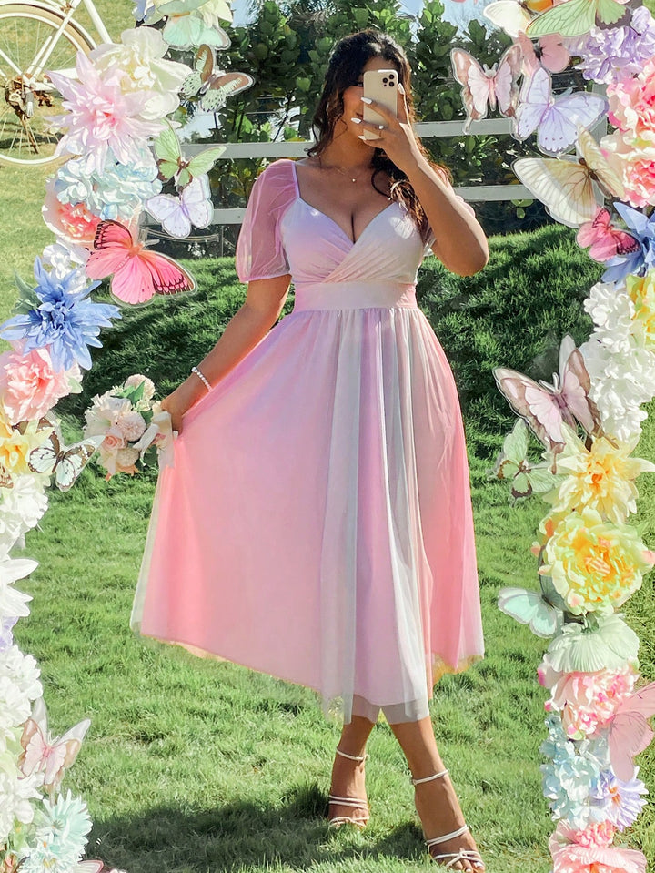 Rochie midi SHEIN, mix culori
