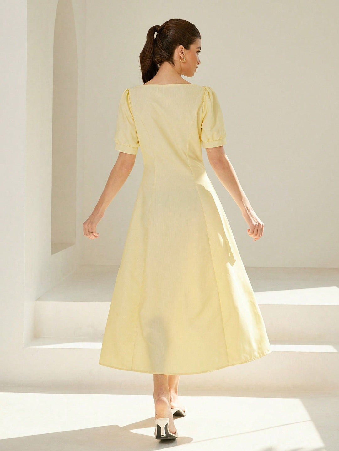 Rochie maxi SHEIN, galben