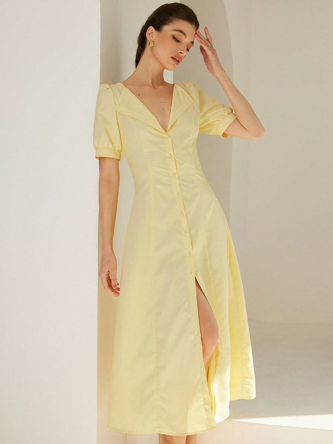 Rochie maxi SHEIN, galben