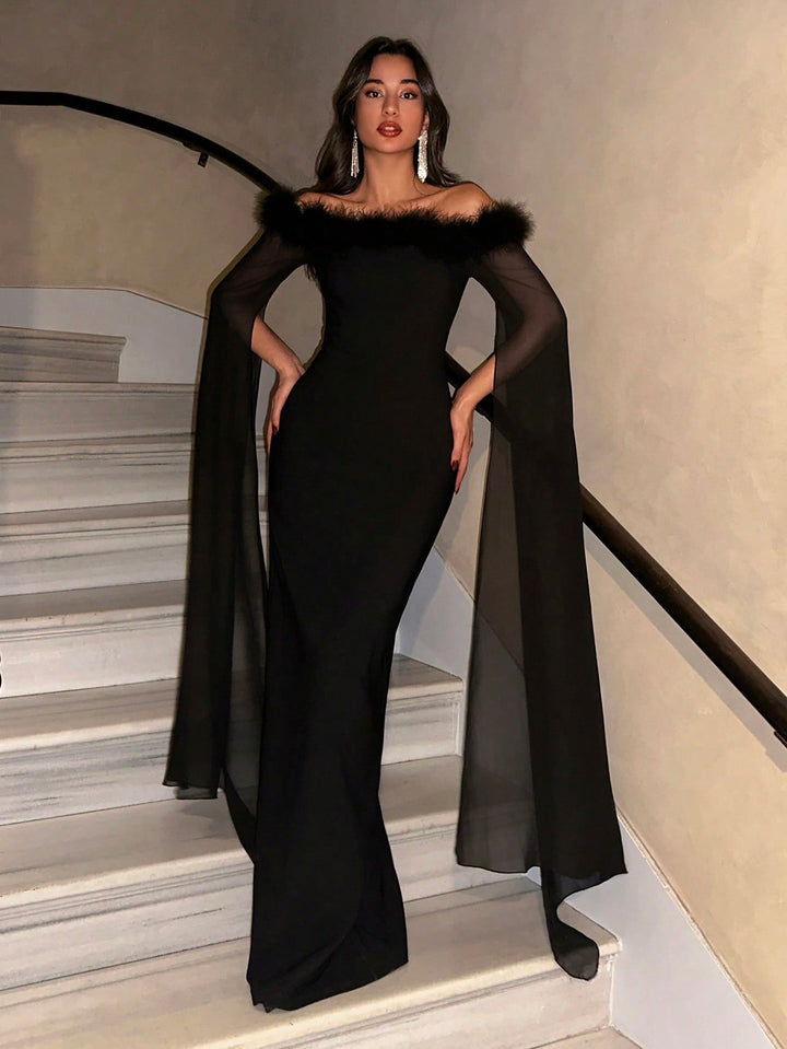 Rochie maxi SHEIN, negru