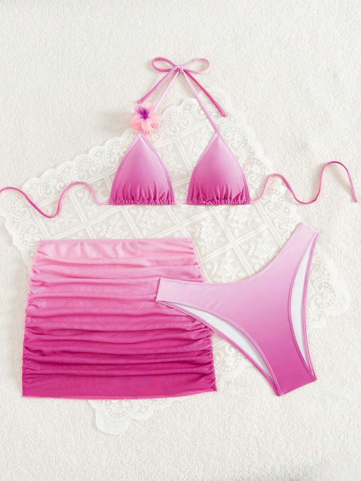 Set costum de baie SHEIN, roz