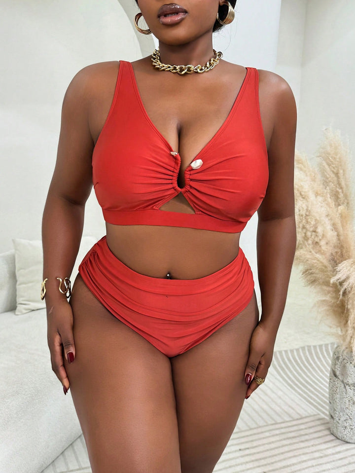 Set bikini de baie SHEIN, verde
