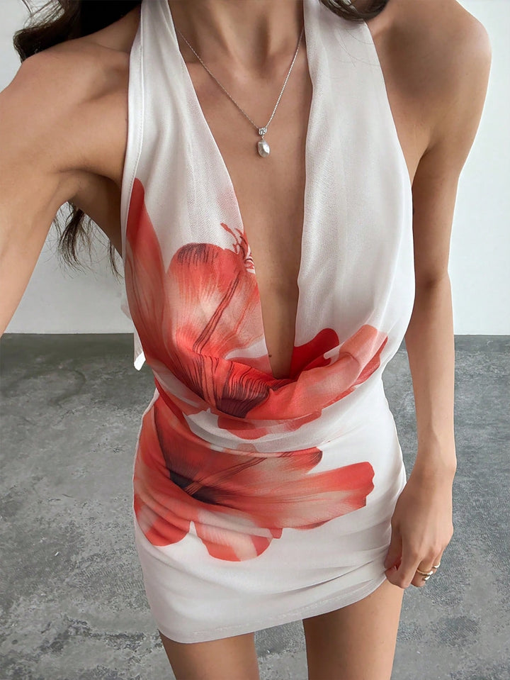 Rochie mini SHEIN, portocaliu