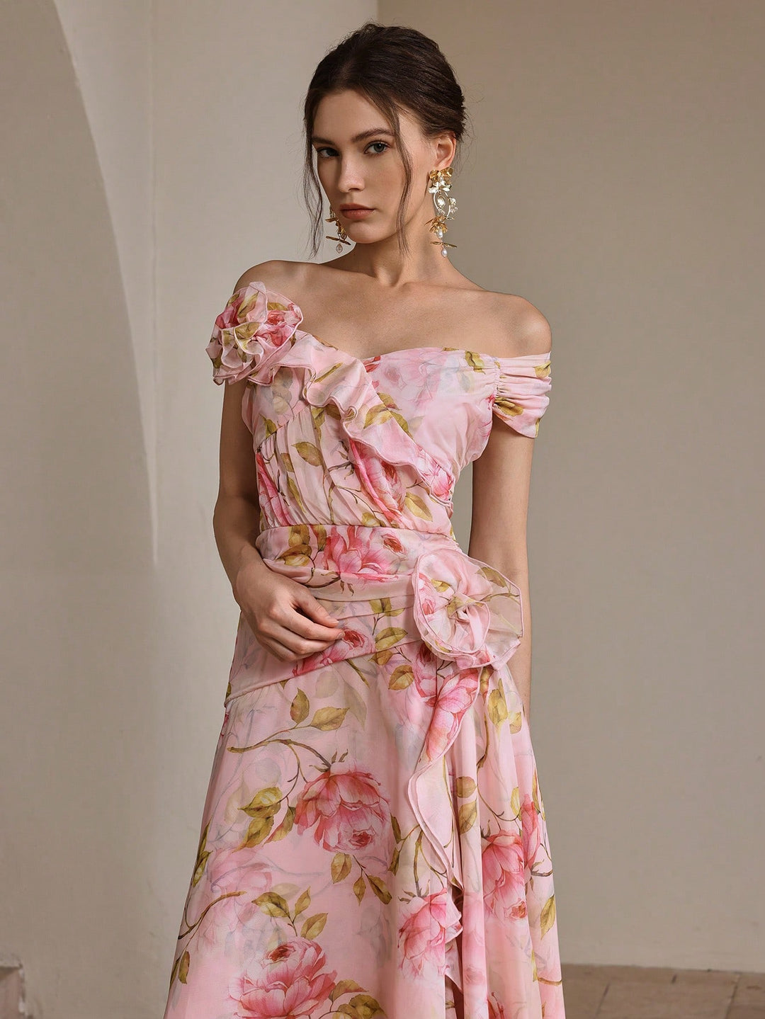 Rochie maxi SHEIN, roz