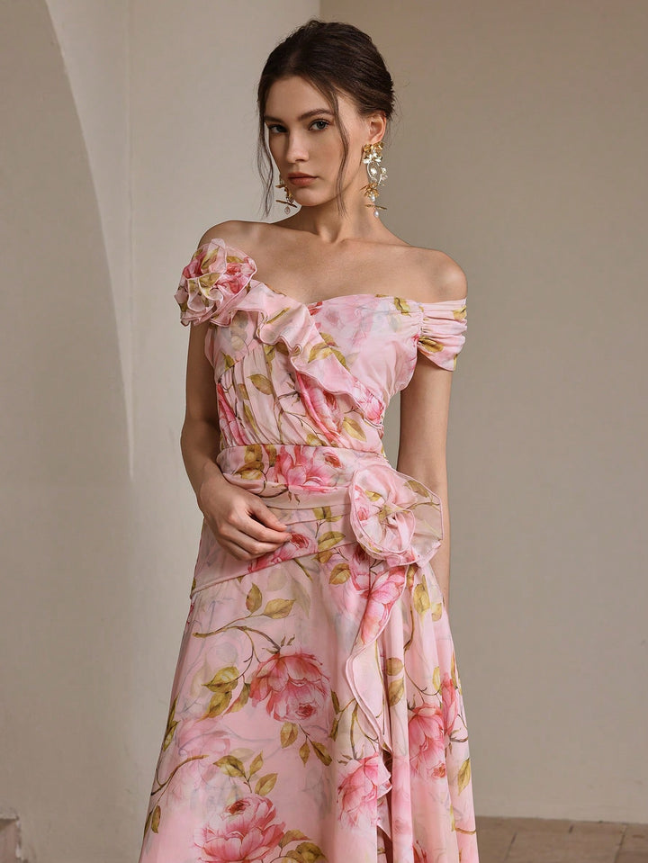 Rochie maxi SHEIN, roz