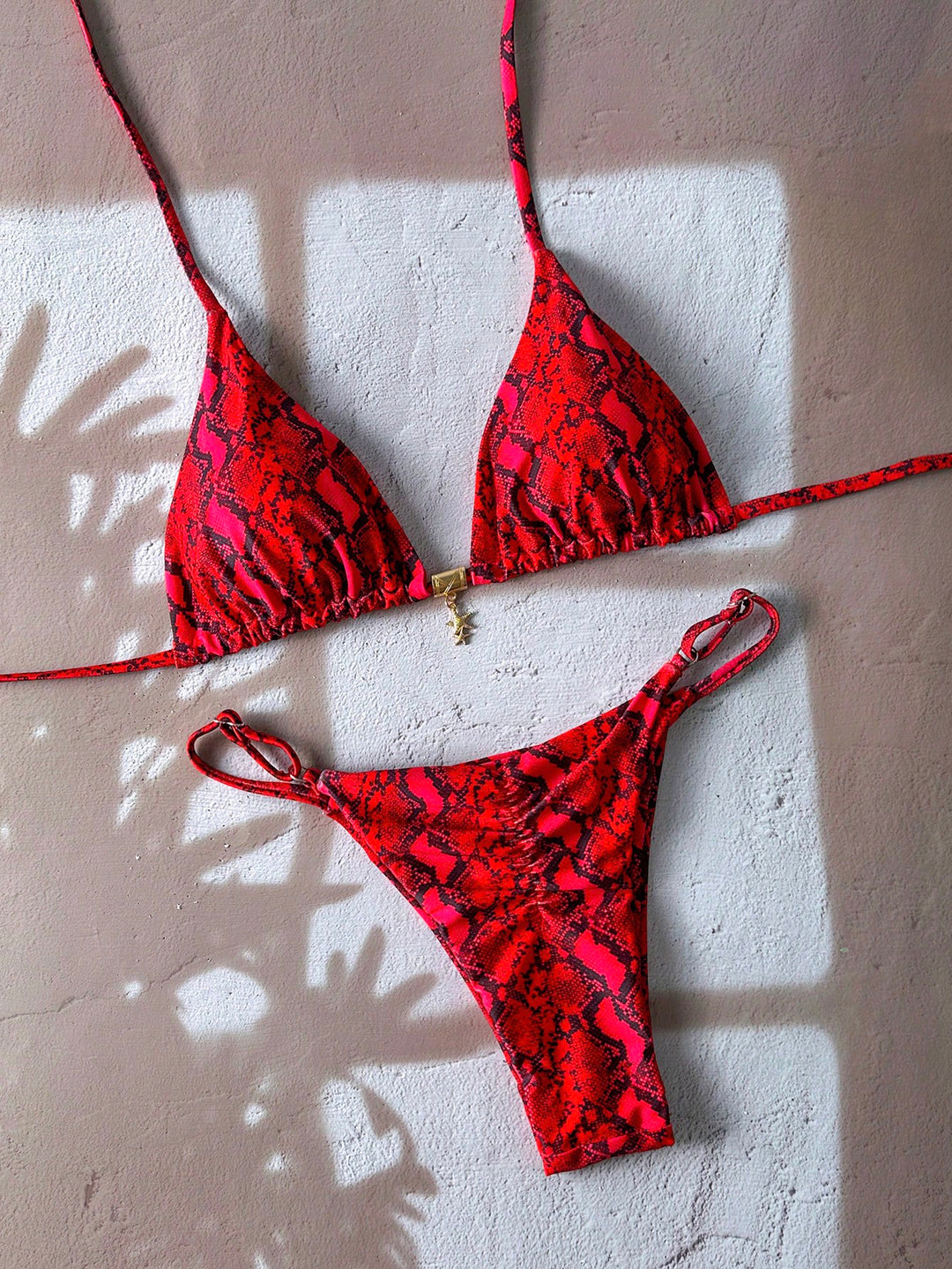 Set bikini SHEIN, roșu