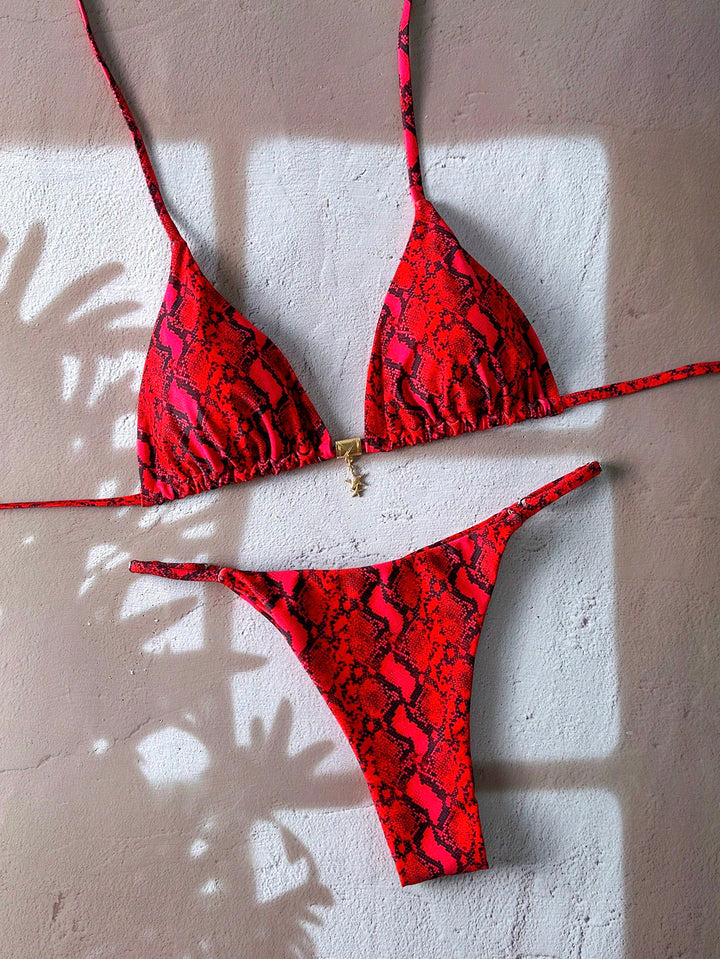 Set bikini SHEIN, roșu