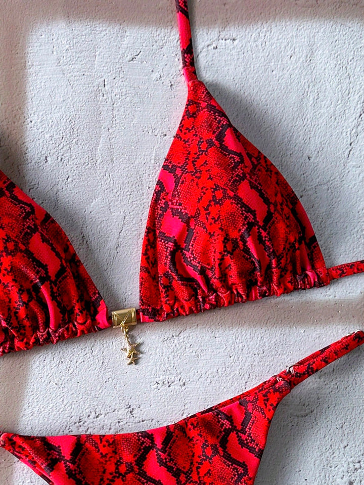 Set bikini SHEIN, roșu
