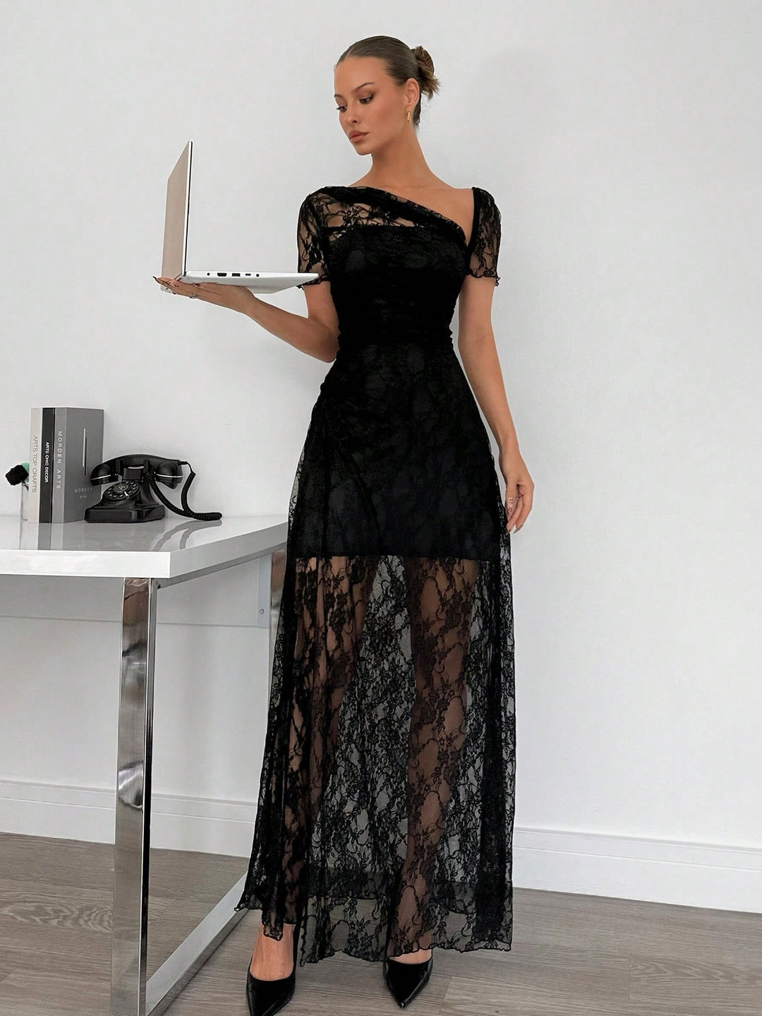 Rochie maxi SHEIN, negru