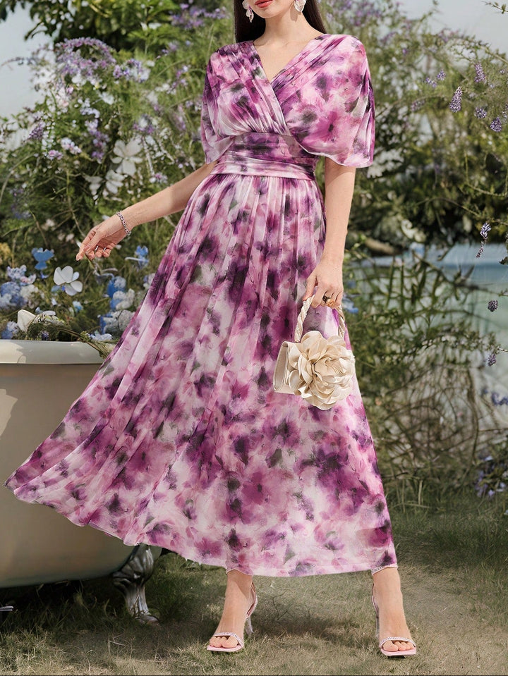 Rochie maxi SHEIN, mix culori