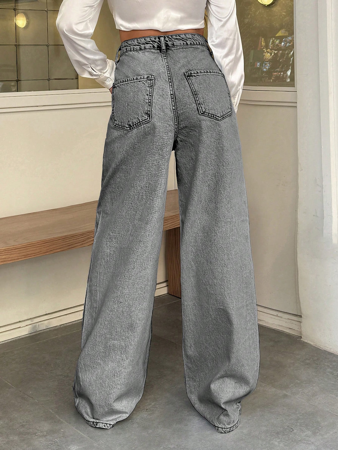 Jeans SHEIN, gri