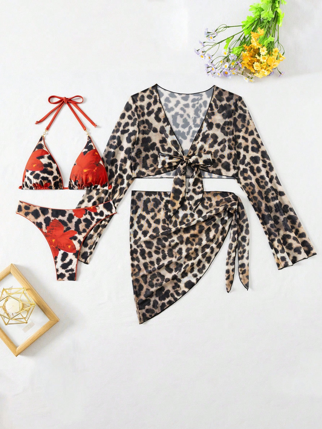 Set bikini SHEIN, mix culori