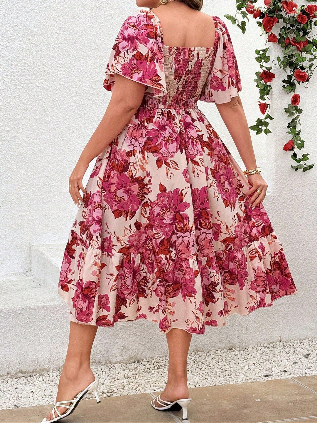 Rochie maxi SHEIN, mix culori