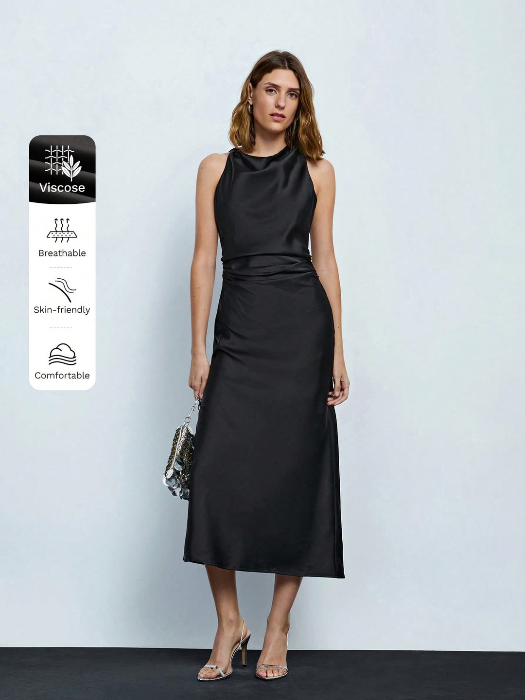 Rochie maxi SHEIN, negru