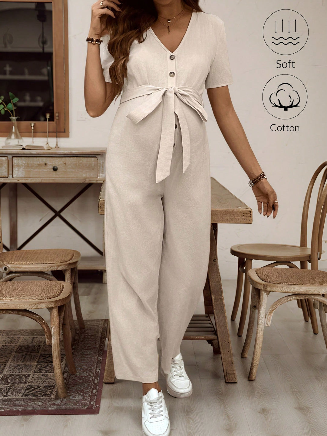 SHEIN overál, khaki
