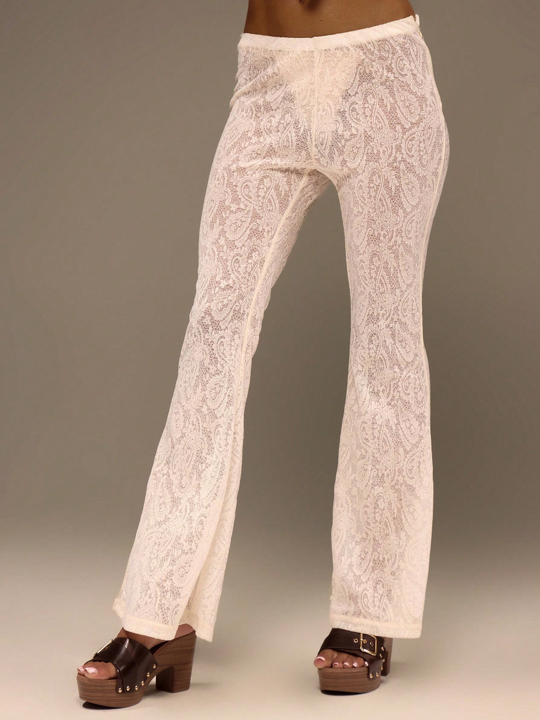 Pantaloni SHEIN, crem