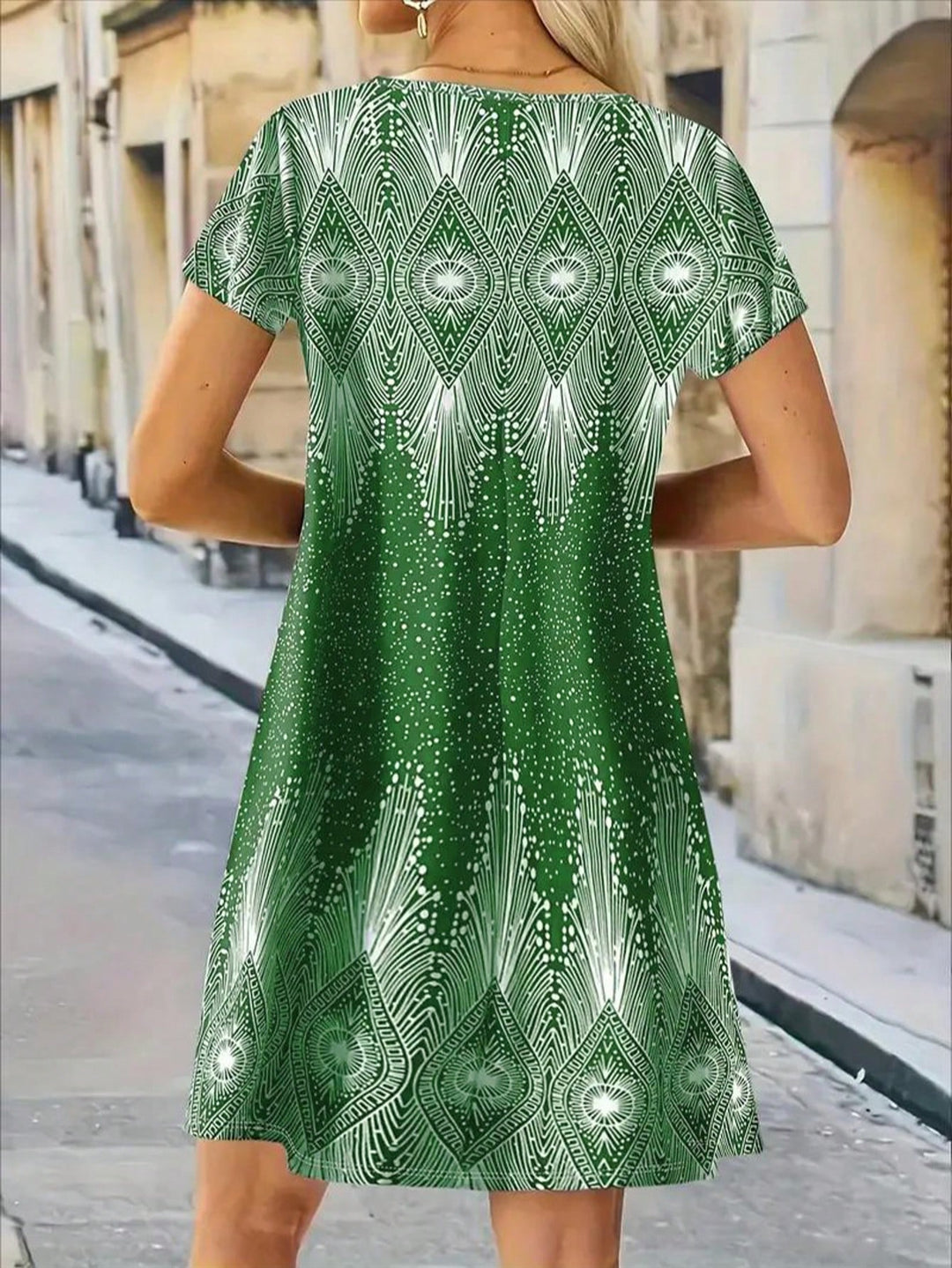 Rochie midi SHEIN, verde