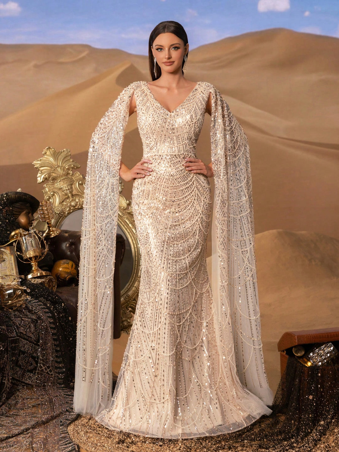 Rochie SHEIN, auriu