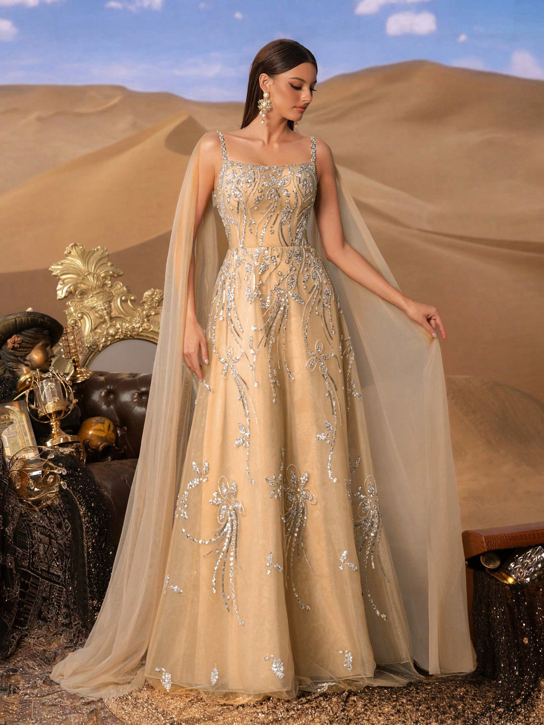 Rochie SHEIN, auriu