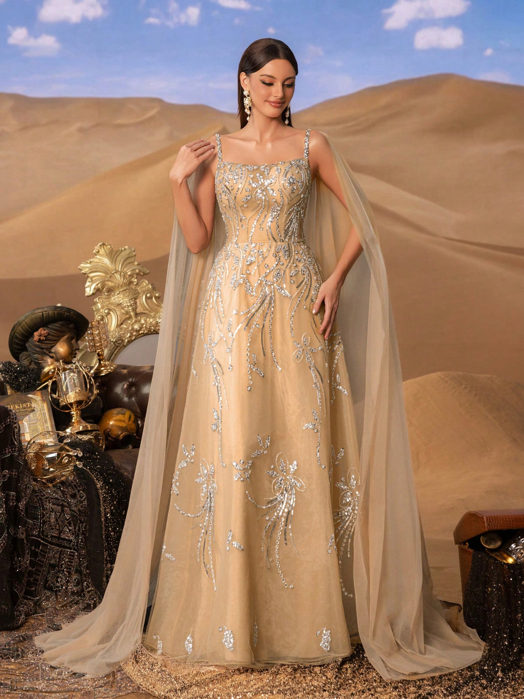 Rochie SHEIN, auriu