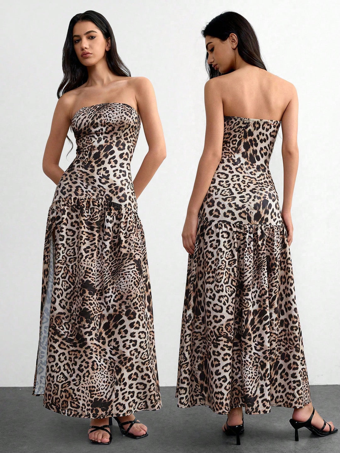 SHEIN Maxi ruha, barna