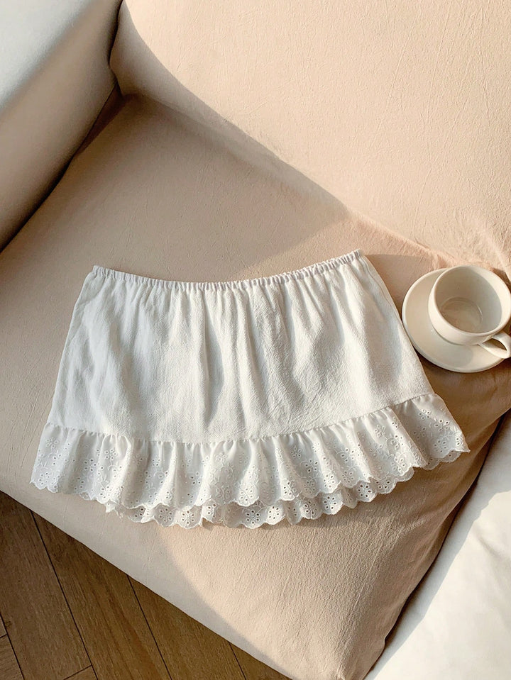Fustă pantalon Shein, alb