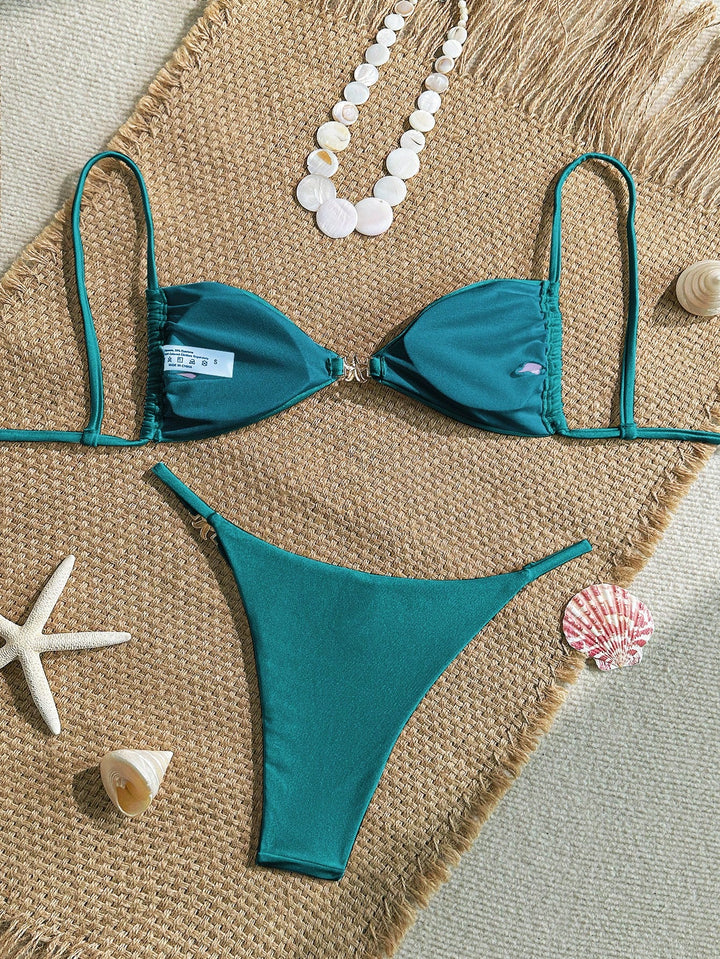 Set bikini SHEIN, turcoaz