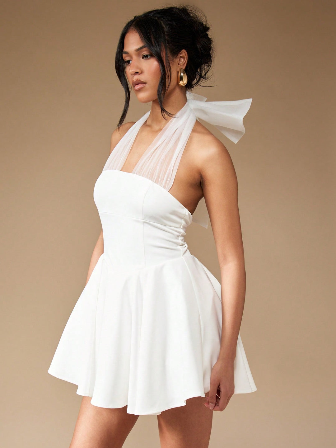 Rochie mini SHEIN, alb