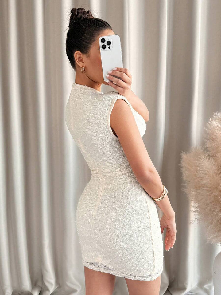 Rochie mini SHEIN, crem