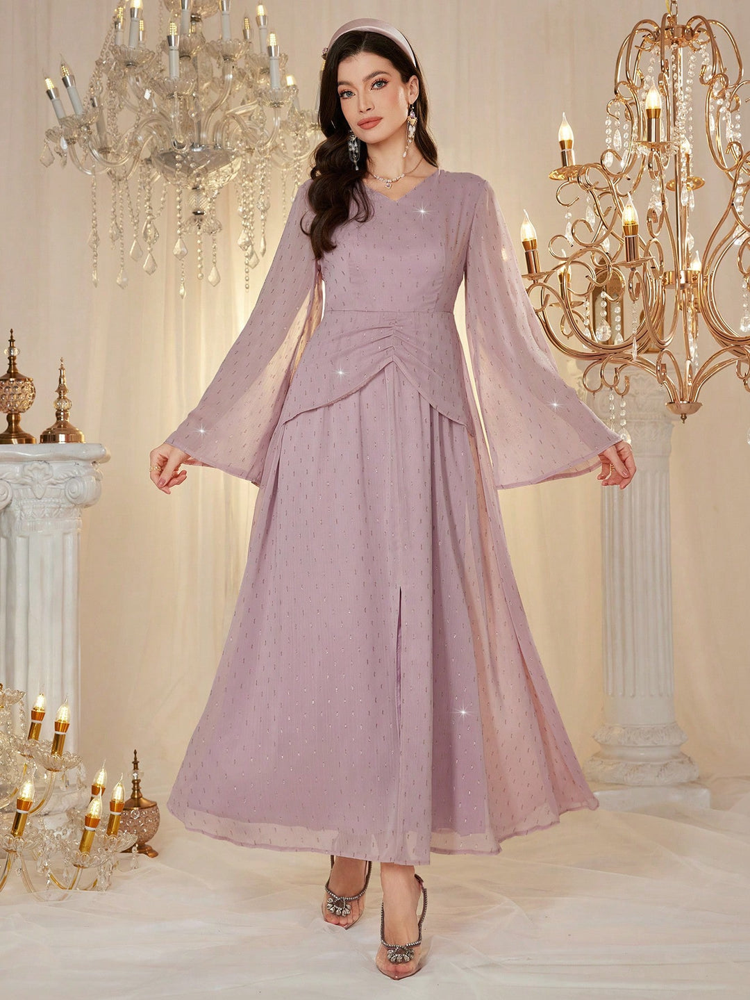 Rochie maxi SHEIN, roz