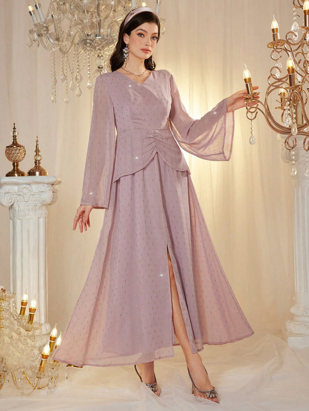 Rochie maxi SHEIN, roz