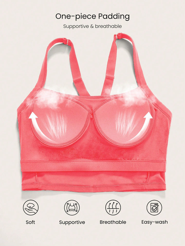 SHEIN sportmelltartó, rózsaszín