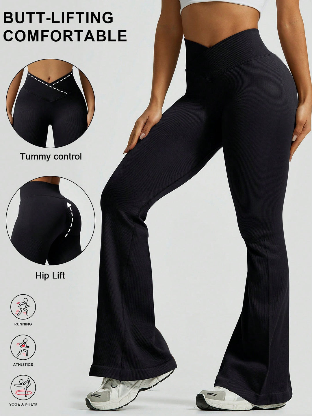 Pantaloni SHEIN, negru