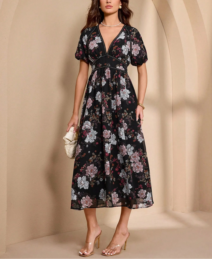 Rochie midi SHEIN, mix culori