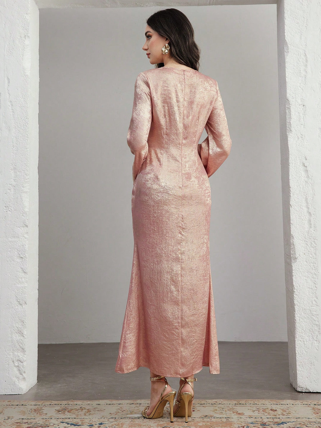 Rochie maxi Shein, roz