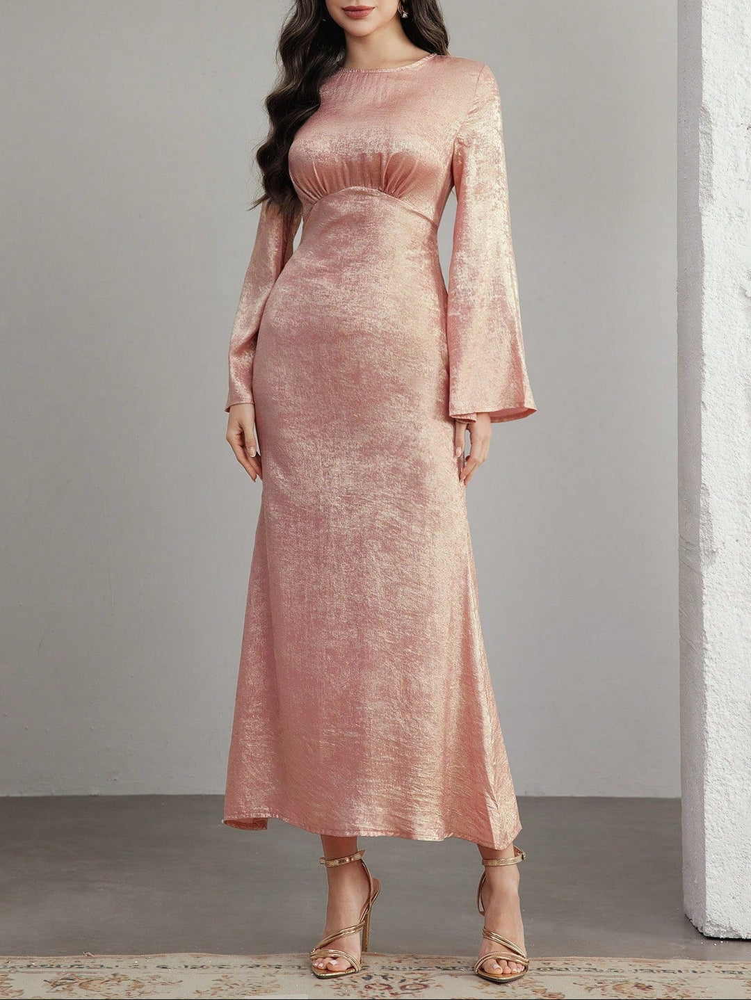 Rochie maxi Shein, roz