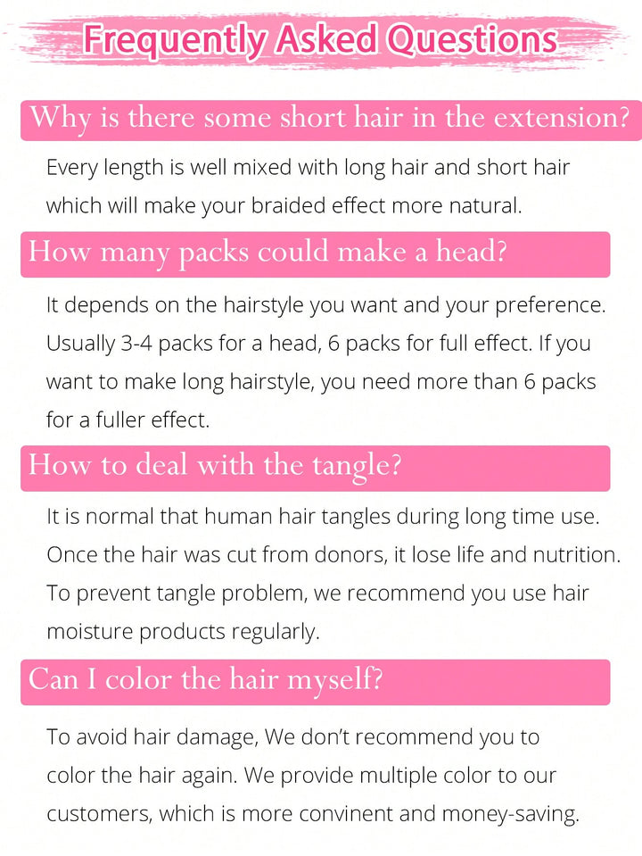 Extensie din păr natural SHEIN, negru