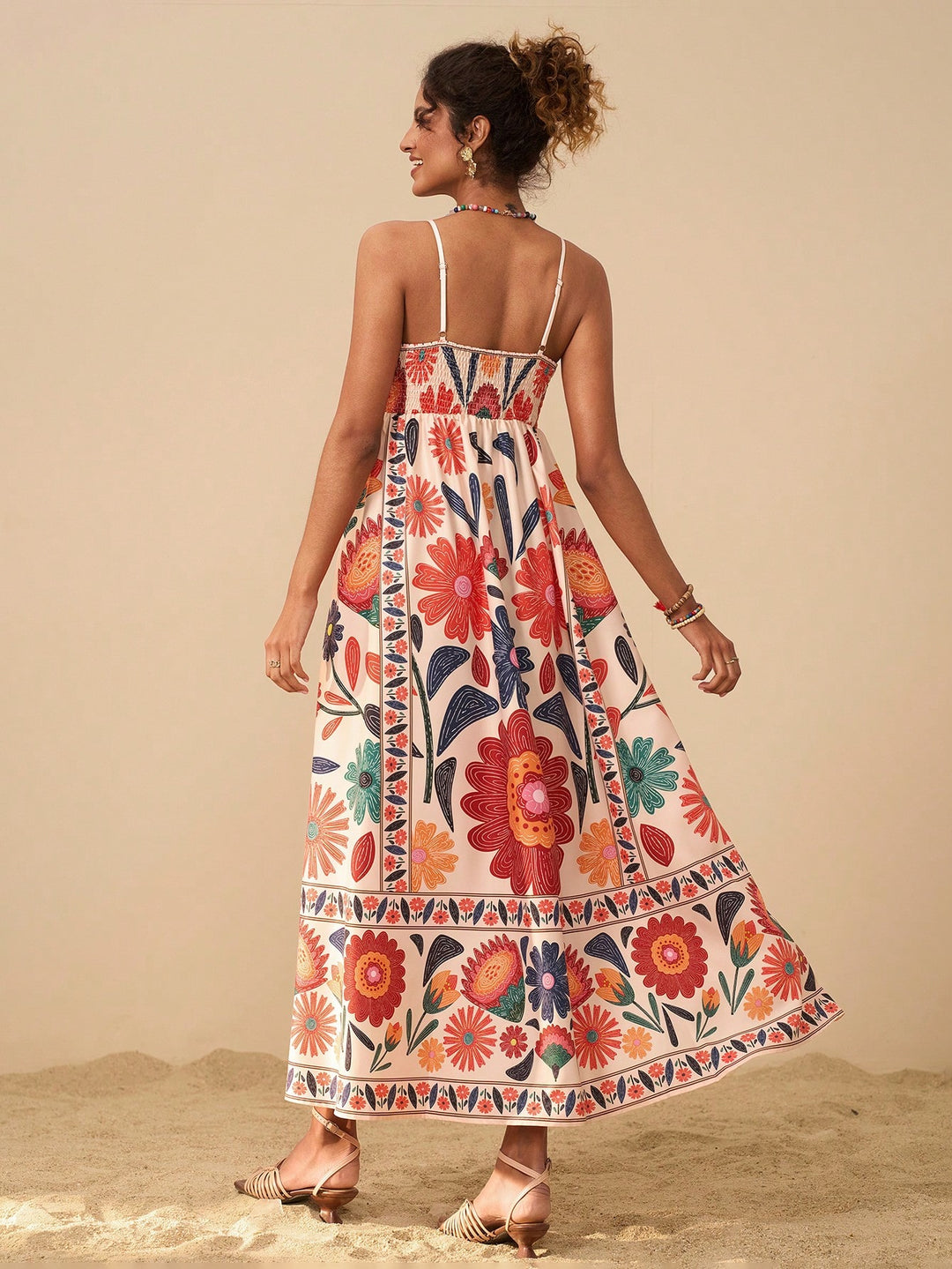 Rochie maxi SHEIN, mix culori
