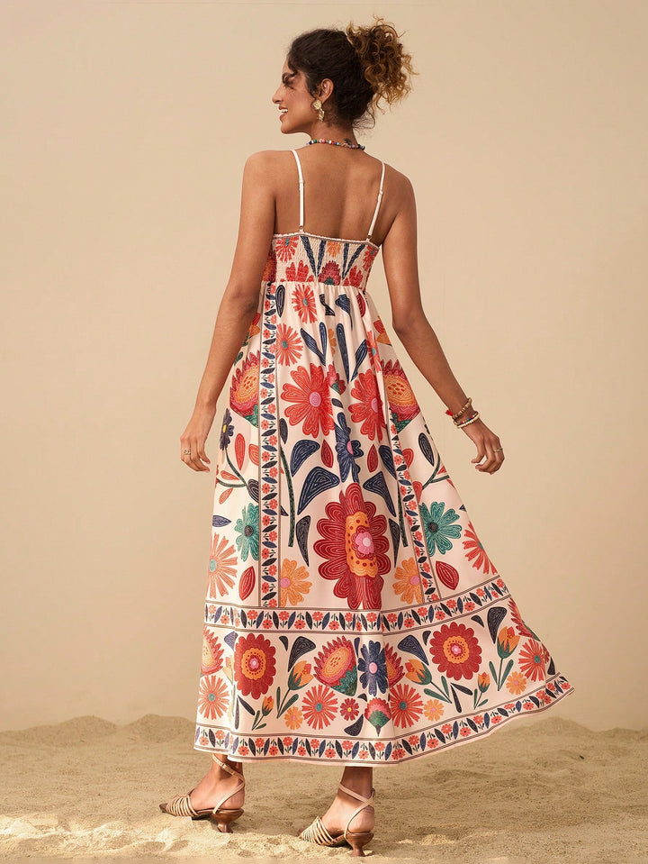 Rochie maxi SHEIN, mix culori