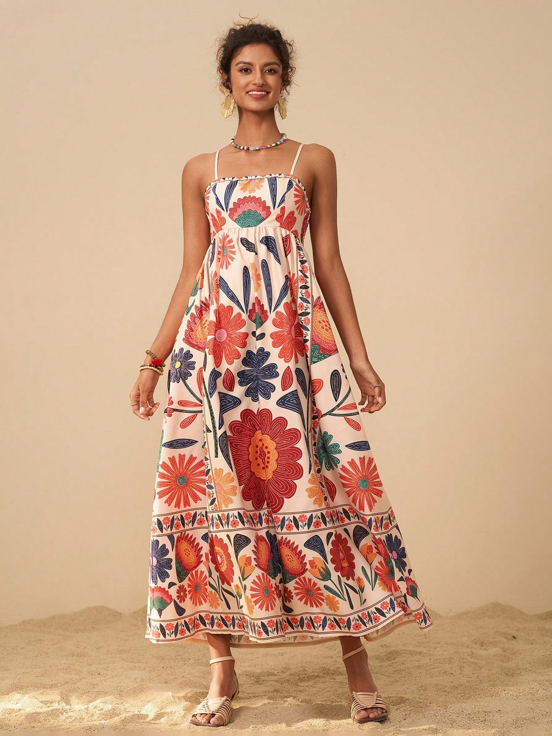 Rochie maxi SHEIN, mix culori