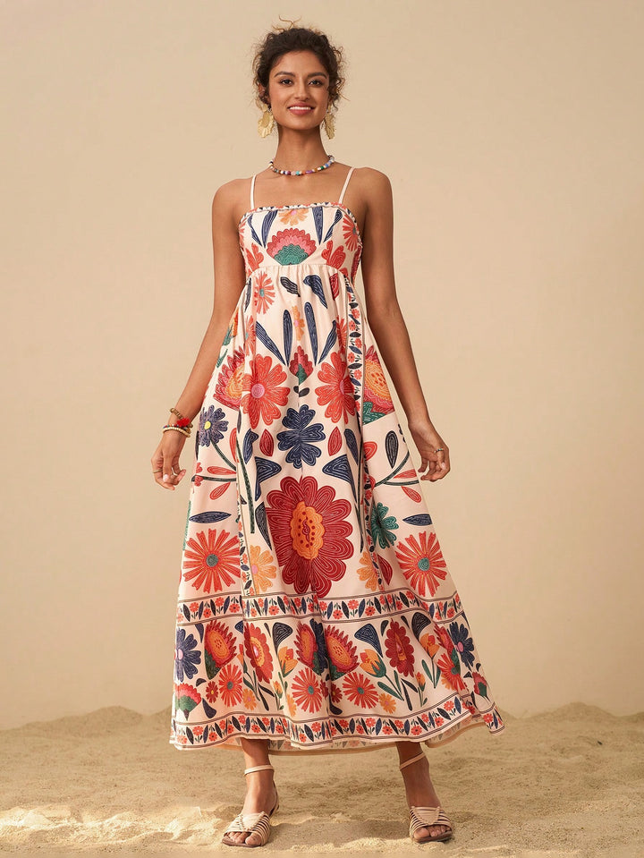 Rochie maxi SHEIN, mix culori