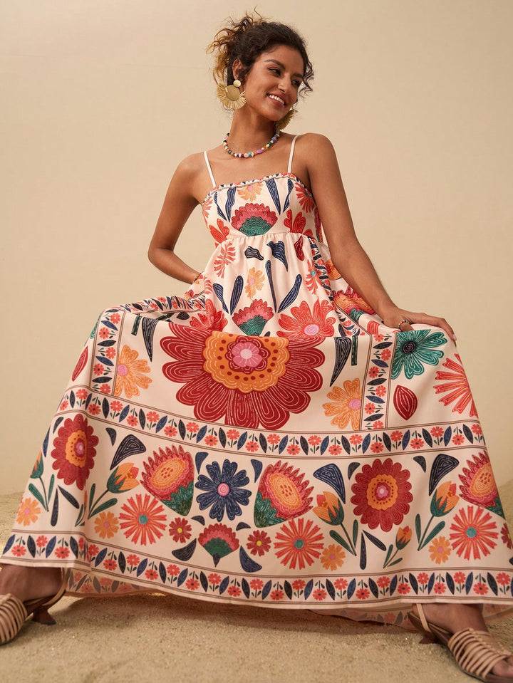 Rochie maxi SHEIN, mix culori