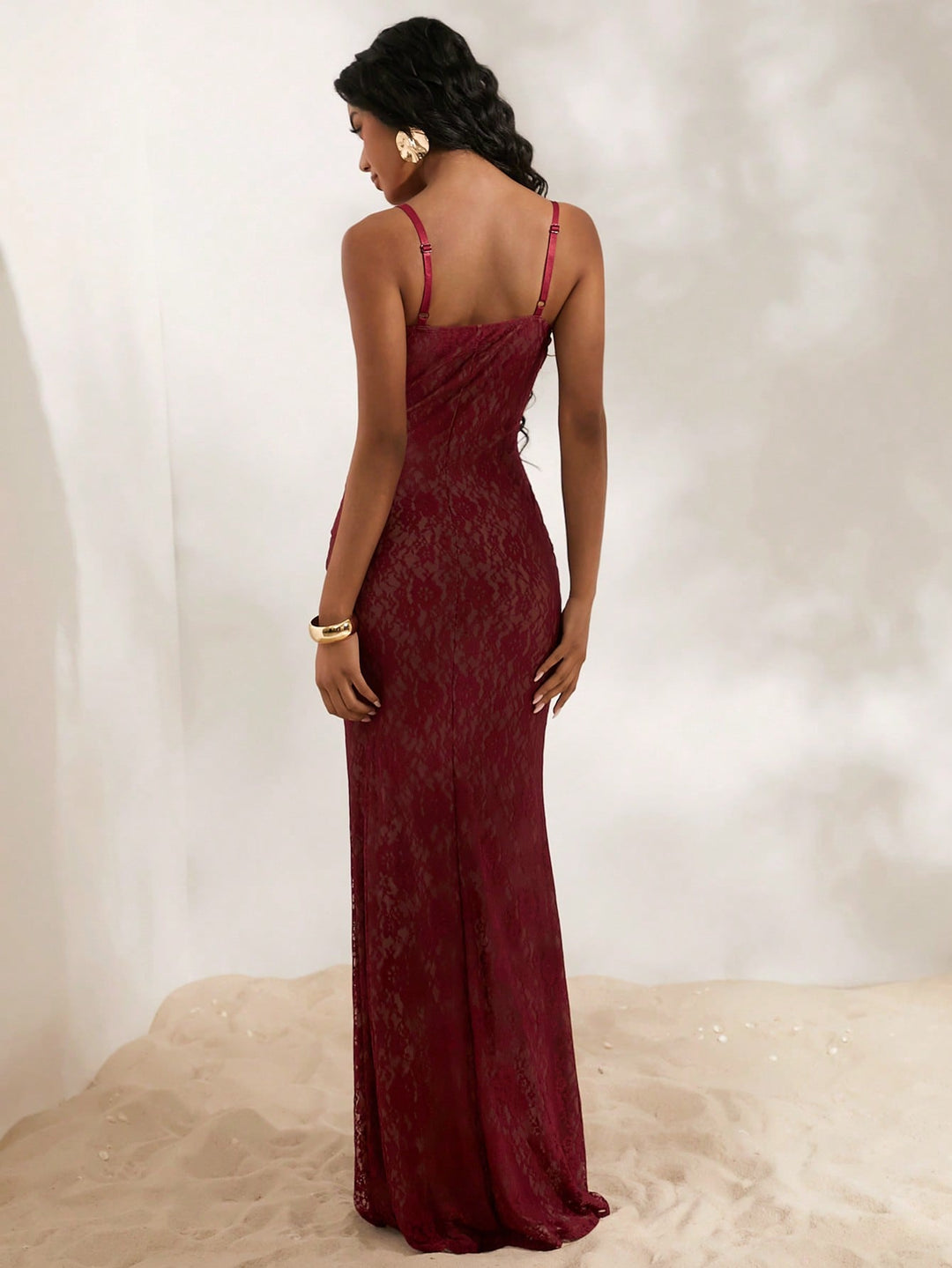 Rochie maxi SHEIN, vișiniu