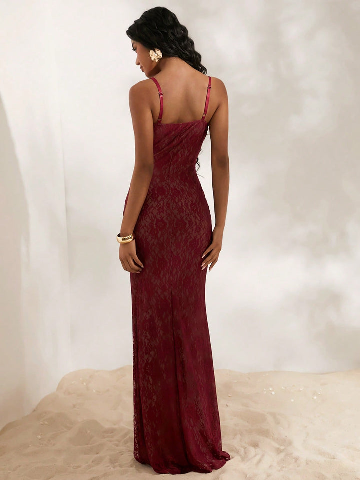 Rochie maxi SHEIN, vișiniu